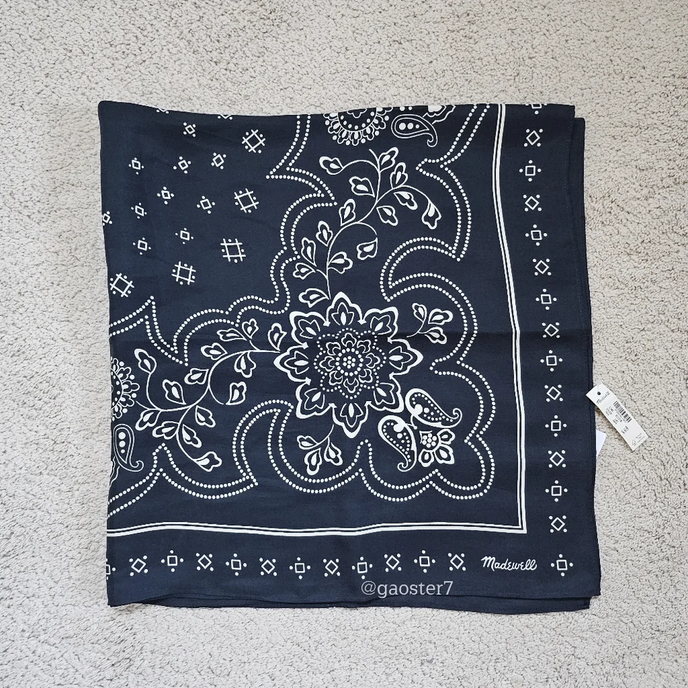 Madewell Medium Silk Bandana - Picture 3 of 5